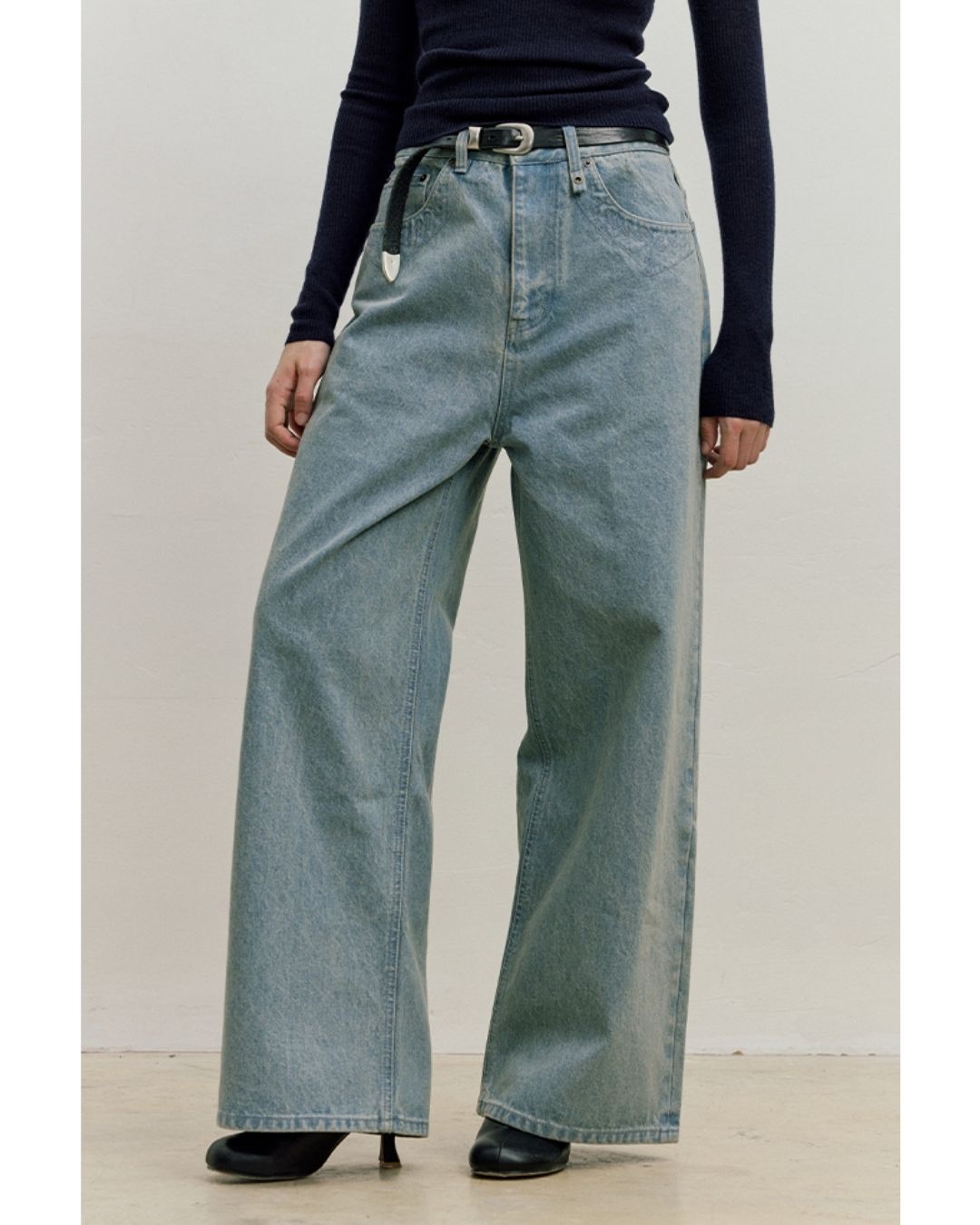 Casual Wide Straight Jeans　DP054