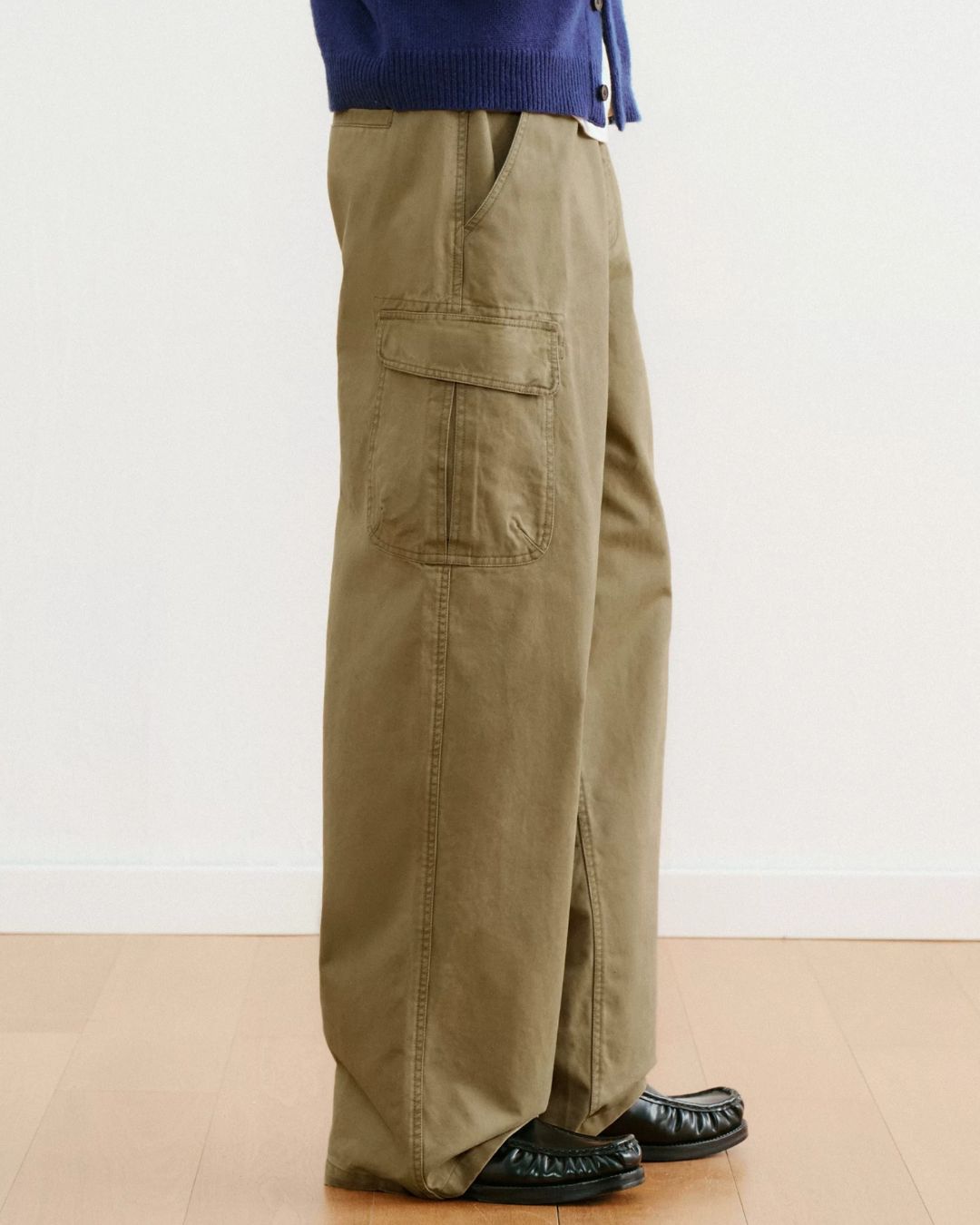 Washed Cargo Wide Pants　CP063