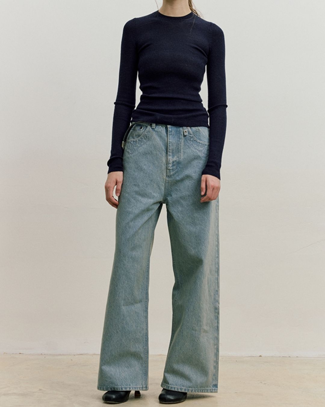 Casual Wide Straight Jeans　DP054