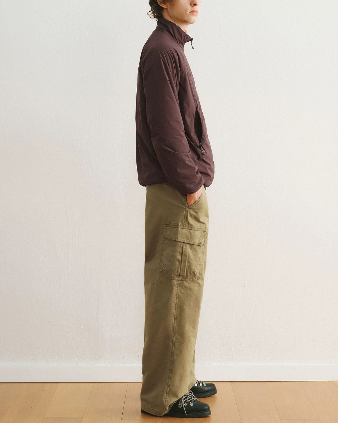 Washed Cargo Wide Pants　CP063
