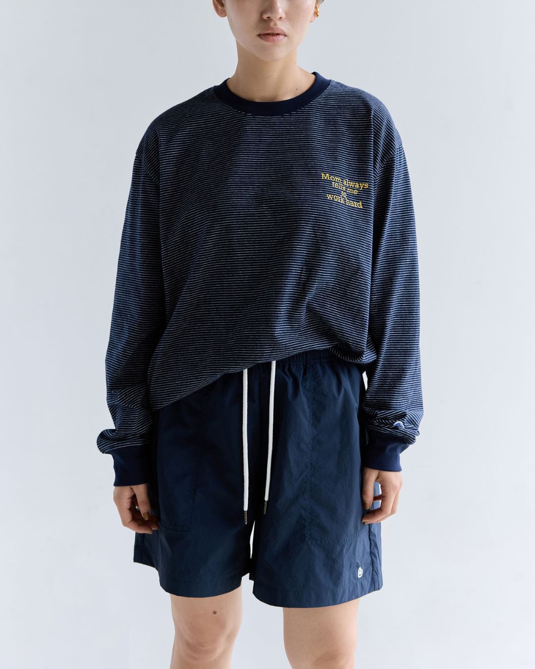 Back Logo Border T-shirt　LT077