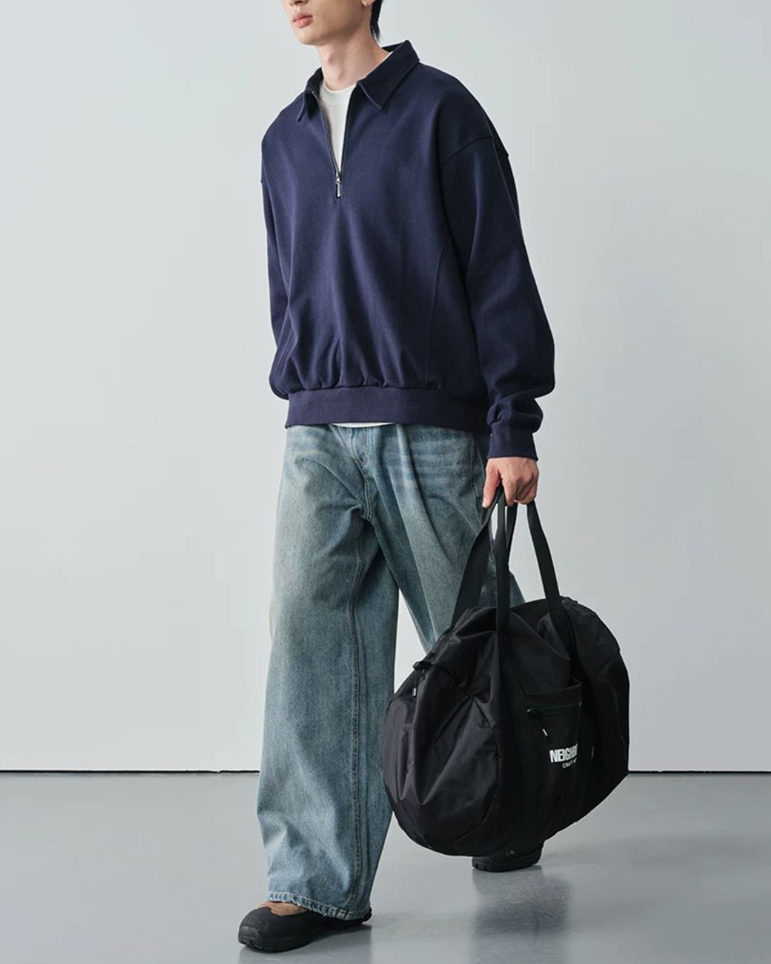 Half-zip Polo Sweatshirt　SW097
