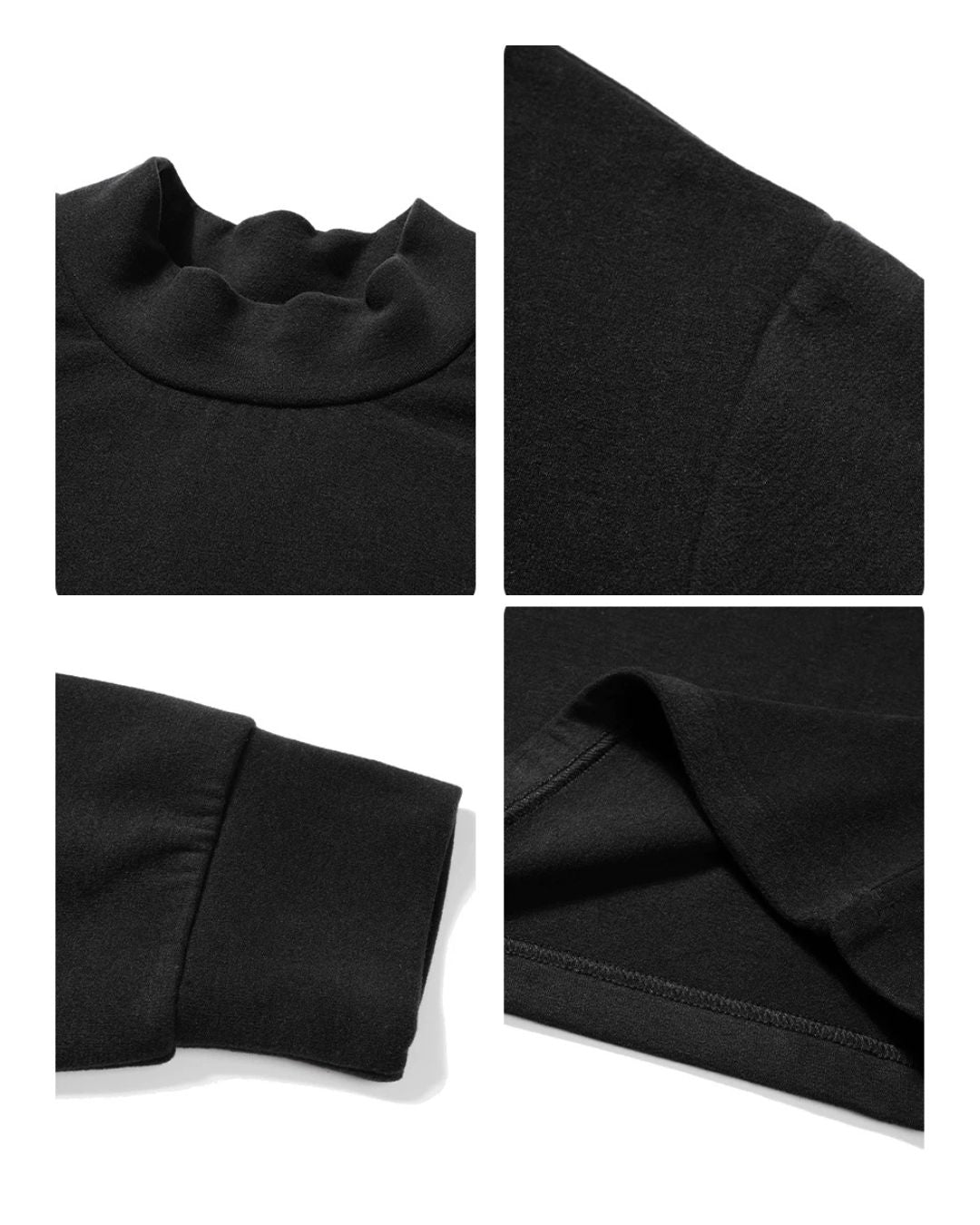 Mock Neck Long Sleeve T-Shirt　LT096