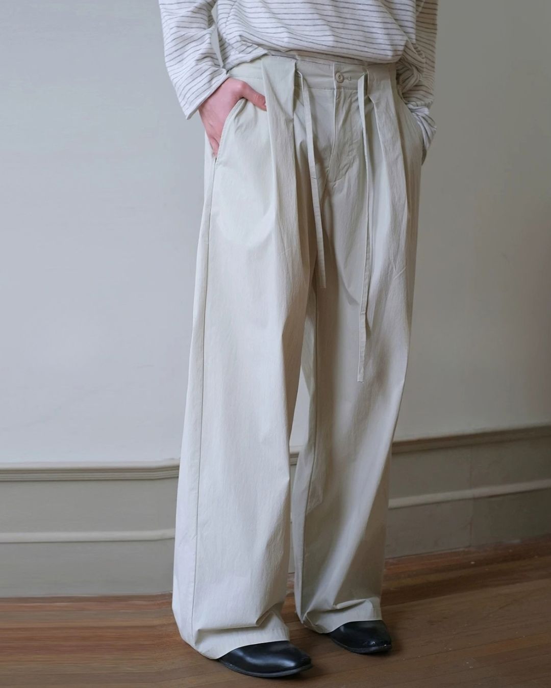 Casual Tuck Wide Pants　WP122