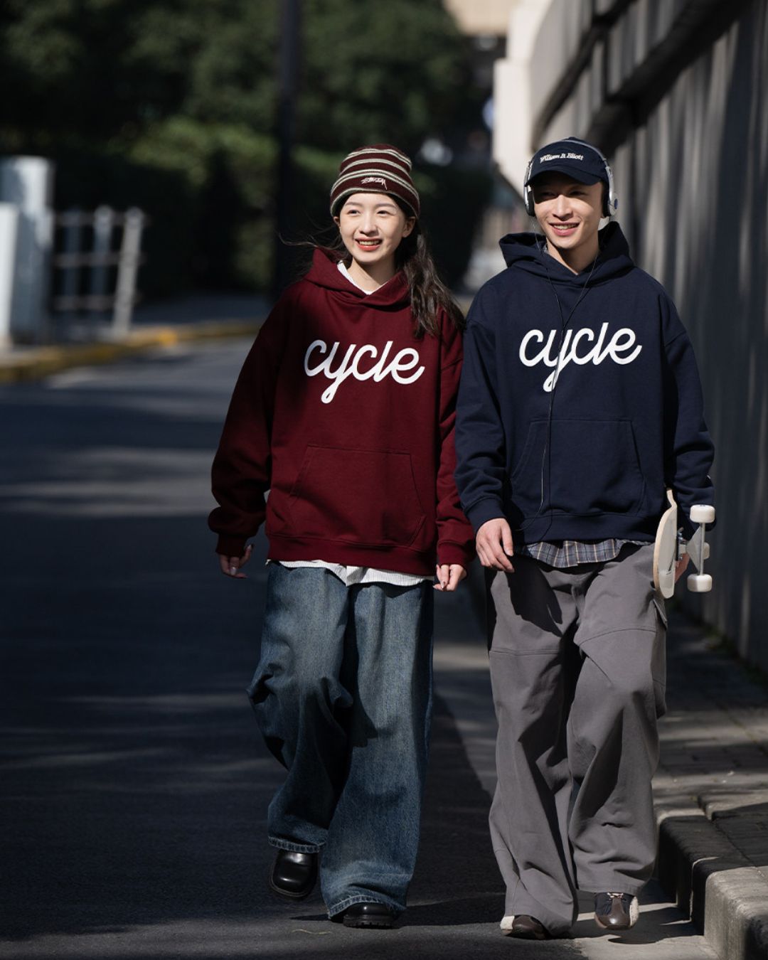 【予約販売】Front Logo Print Hoodie　HD080