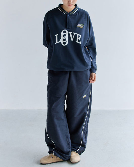 Side Line Drawstring Wide Pants　WP087