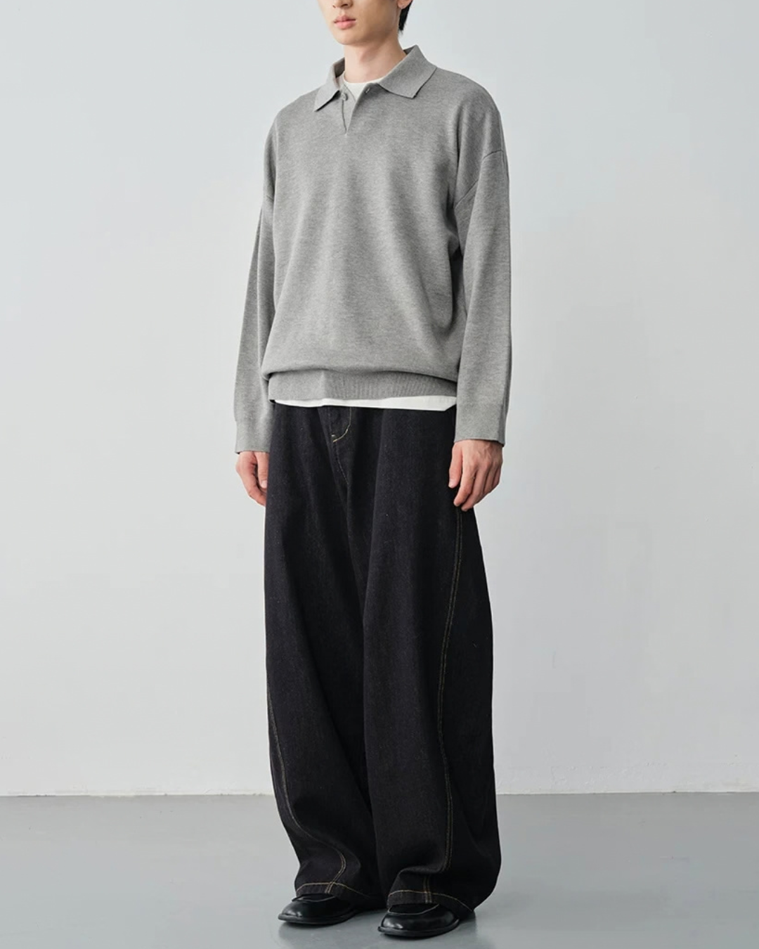 Relaxed Polo Knit　KN055