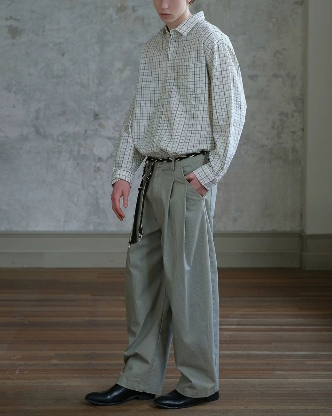 Relaxed Tuck Wide Pants　WP121