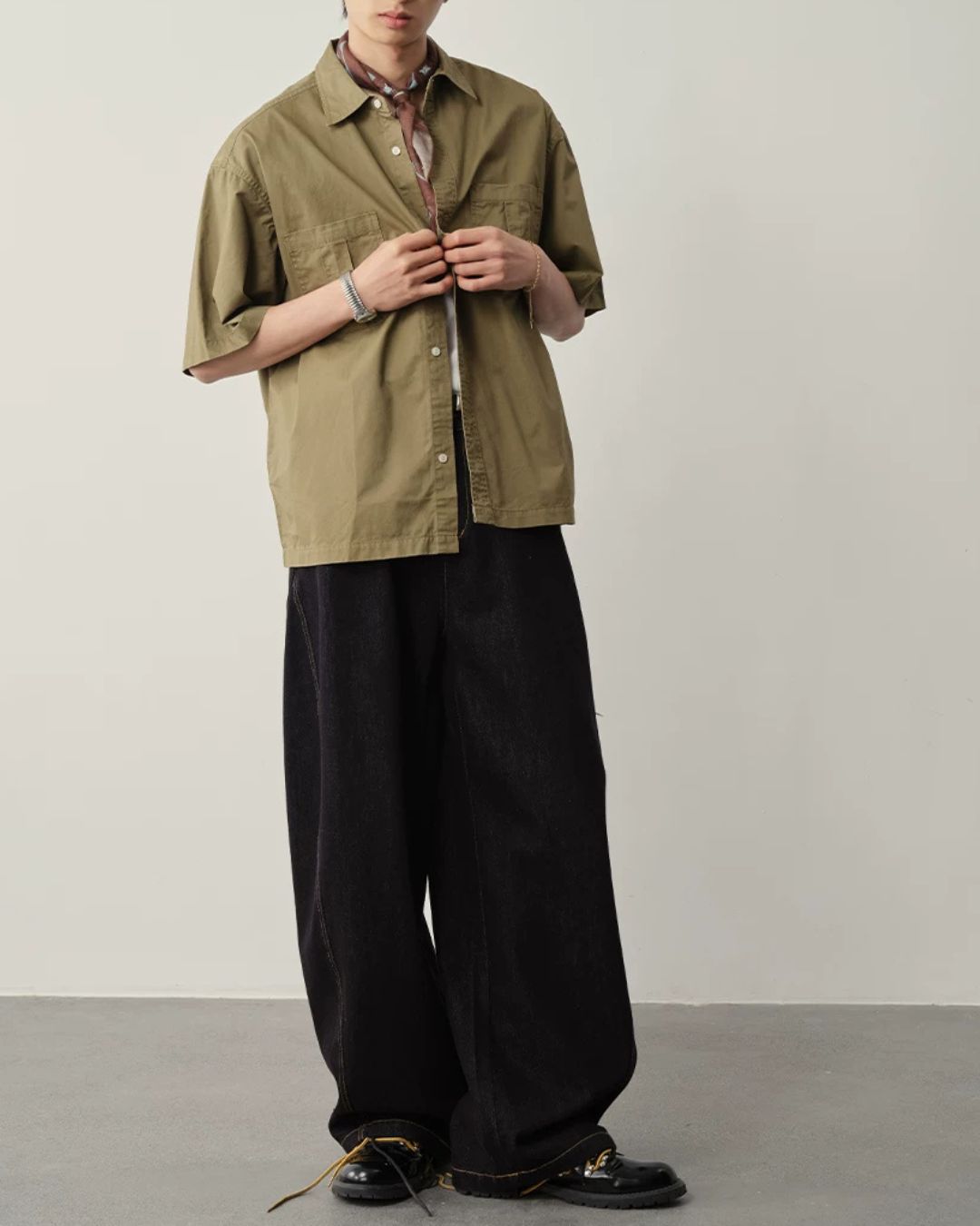 【10日以内お届け】Sleek High-ounce Denim Pants　DP059