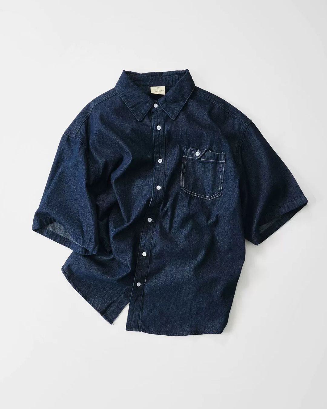 Stitch Pocket Denim Work Shirt　SS080