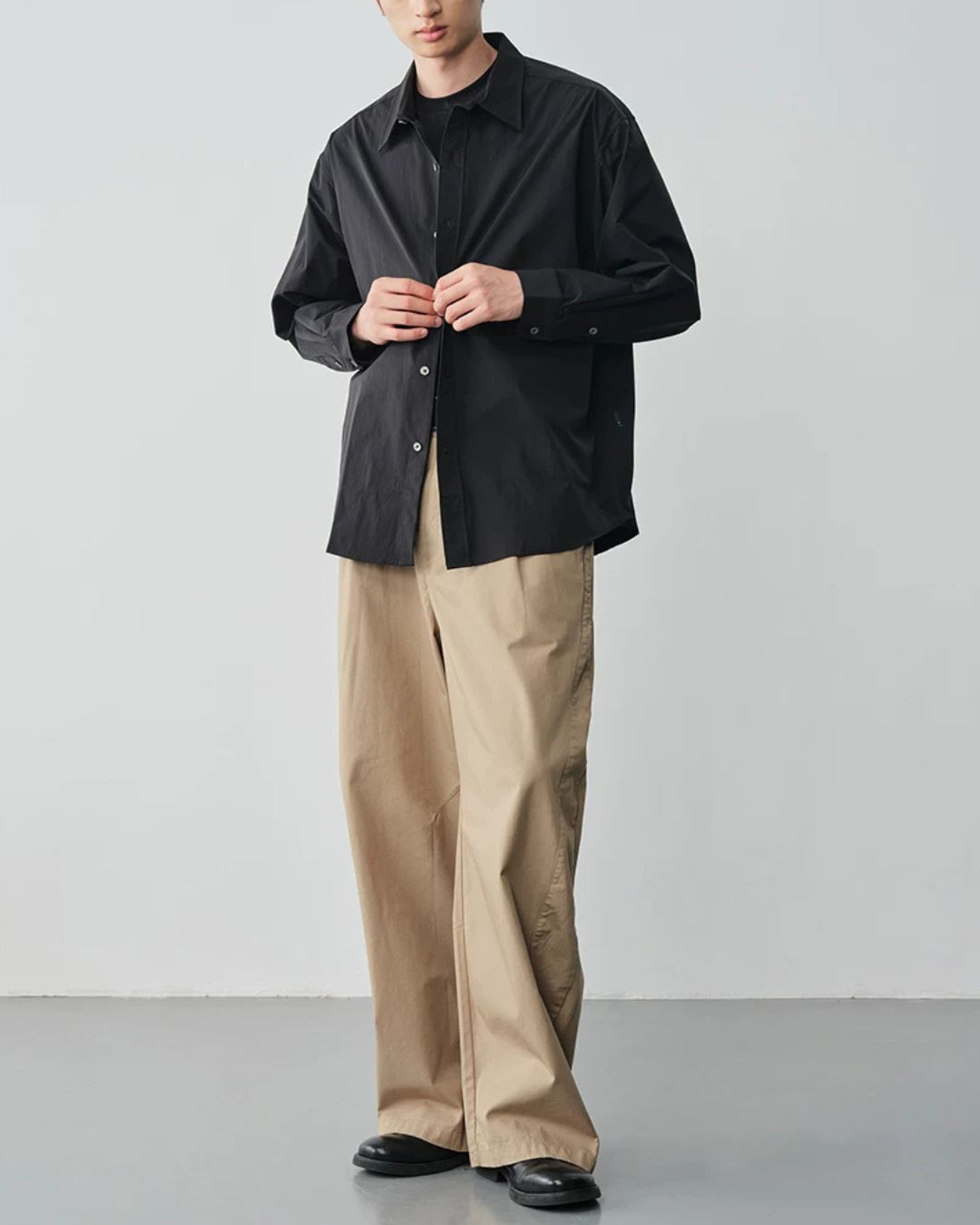 Structured Panel Wide Pants　WP115