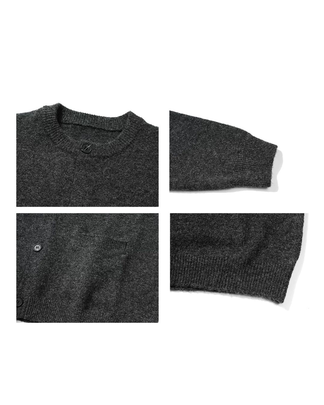 Brushed Crewneck Cardigan　KN059