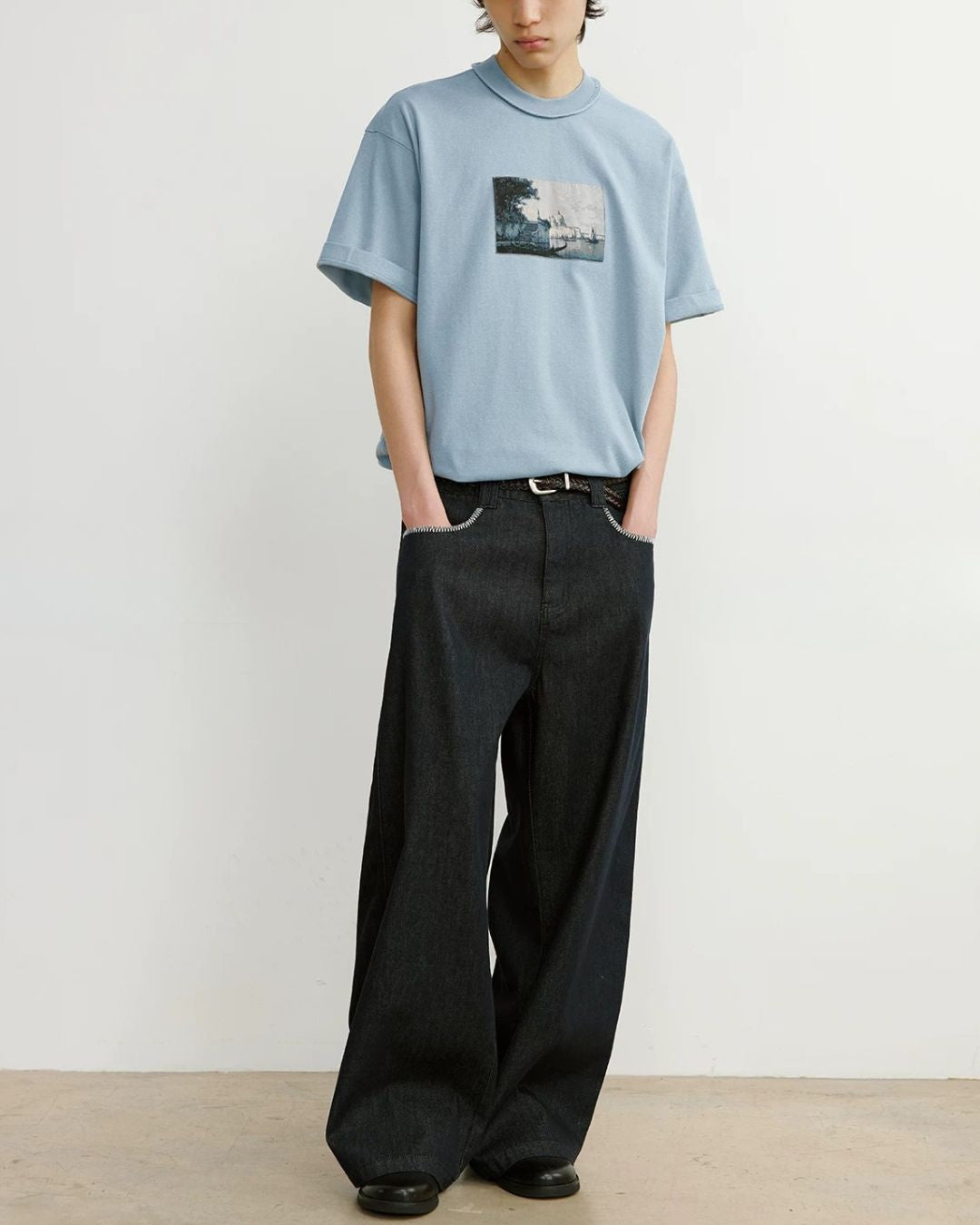 Landscape Painting T-shirt　ST197