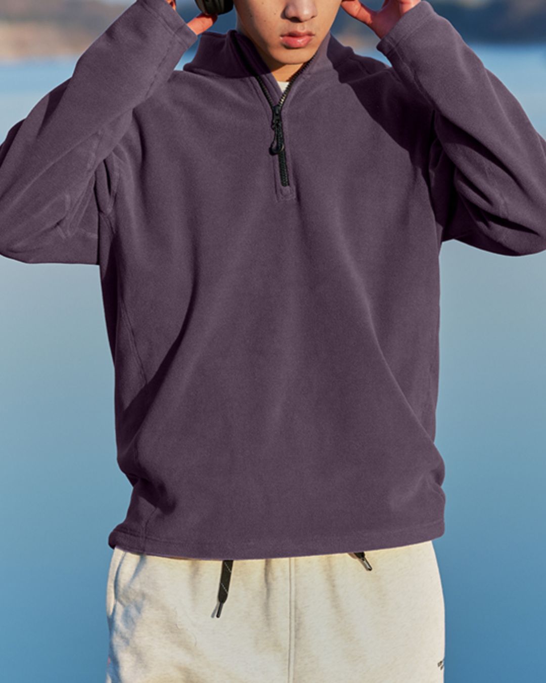 Fleece Half-zip Sweat　SW095