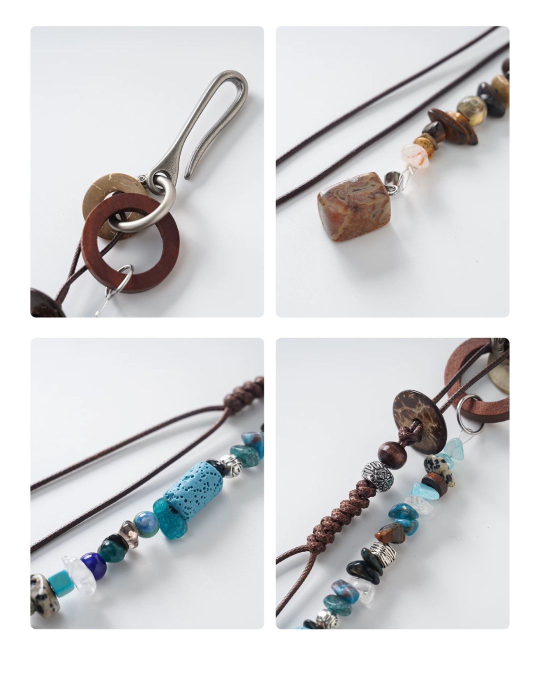Earth-toned Natural Stone Strap　OR006