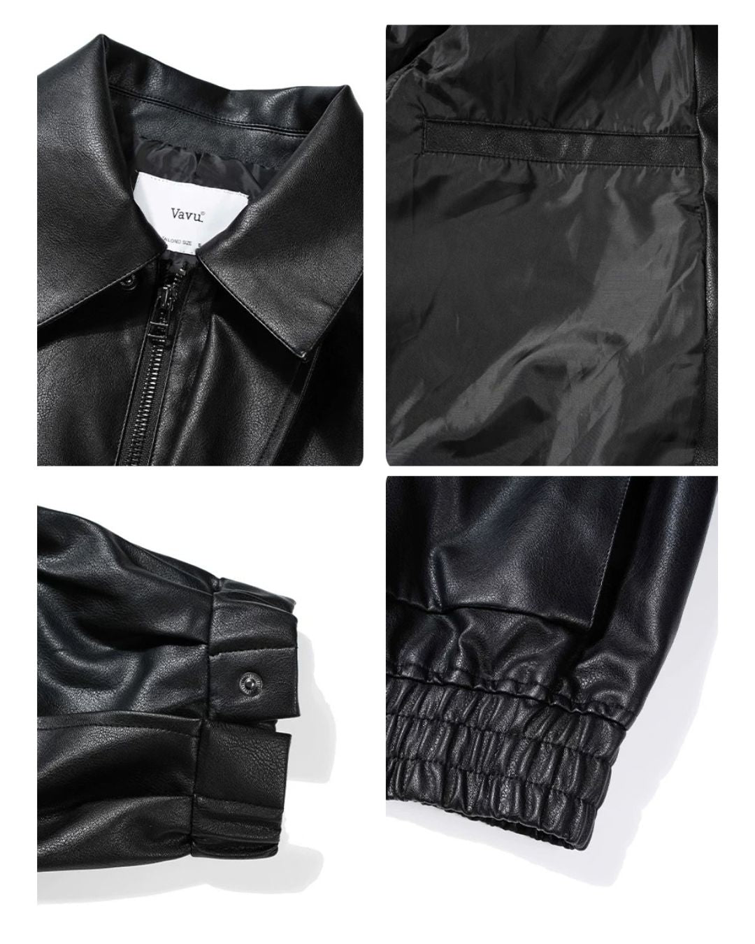 Retro PU Leather Jacket　JK260