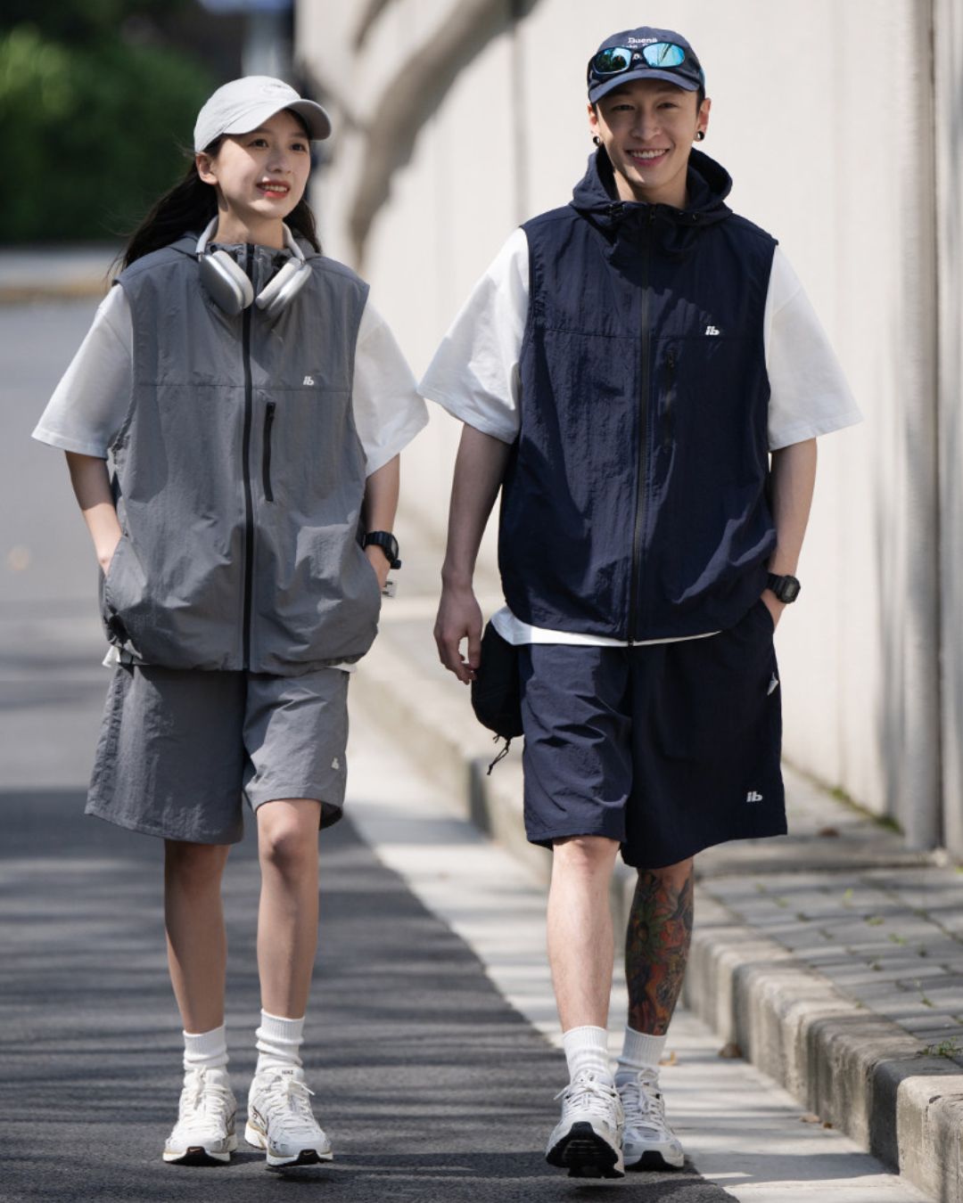 【10日以内お届け】Casual Hooded Vest　VT016