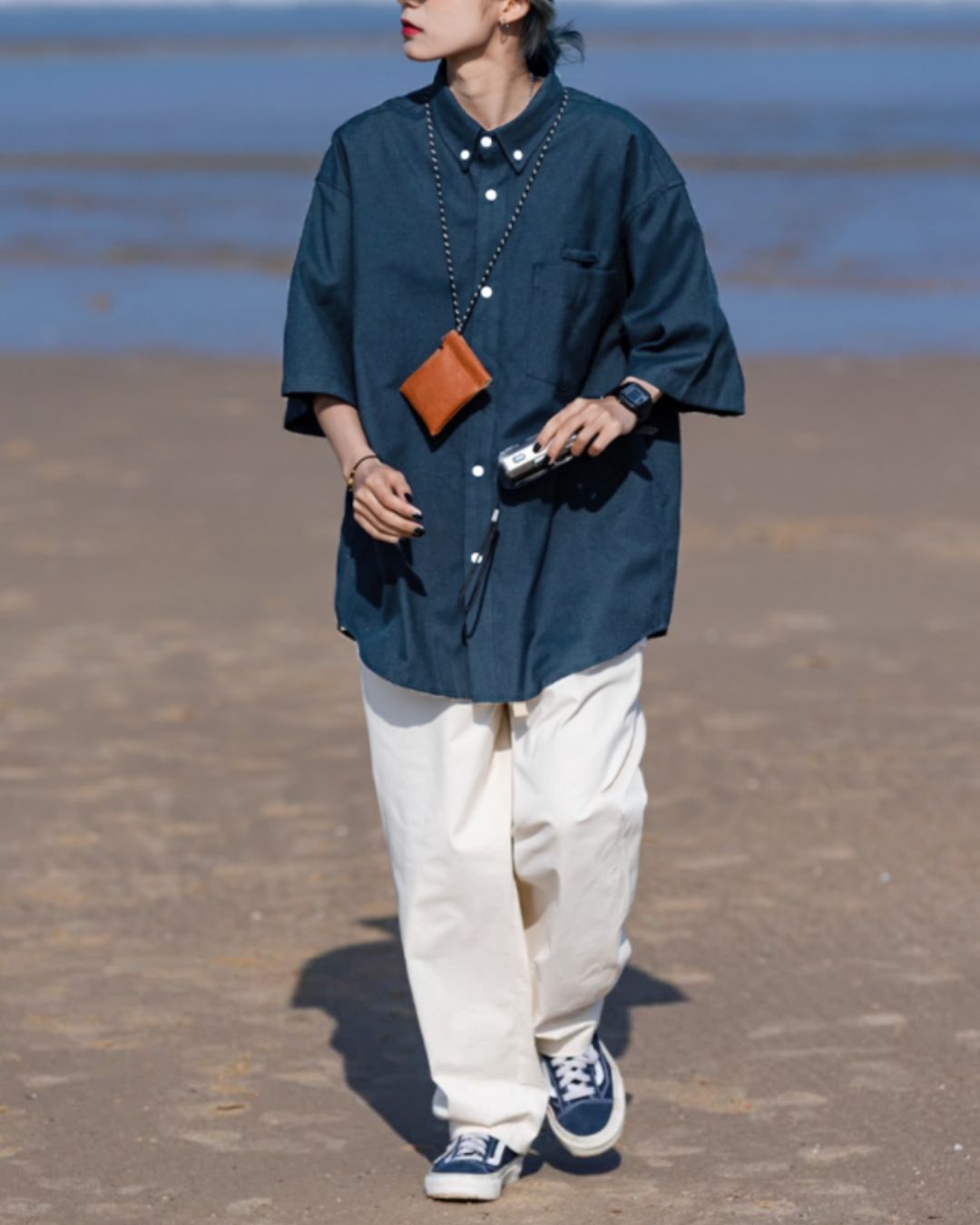 Button-Down Short Sleeve Shirt　SS013
