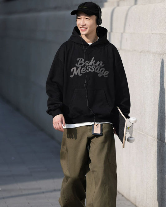 Embroidered Logo Hoodie　HD079