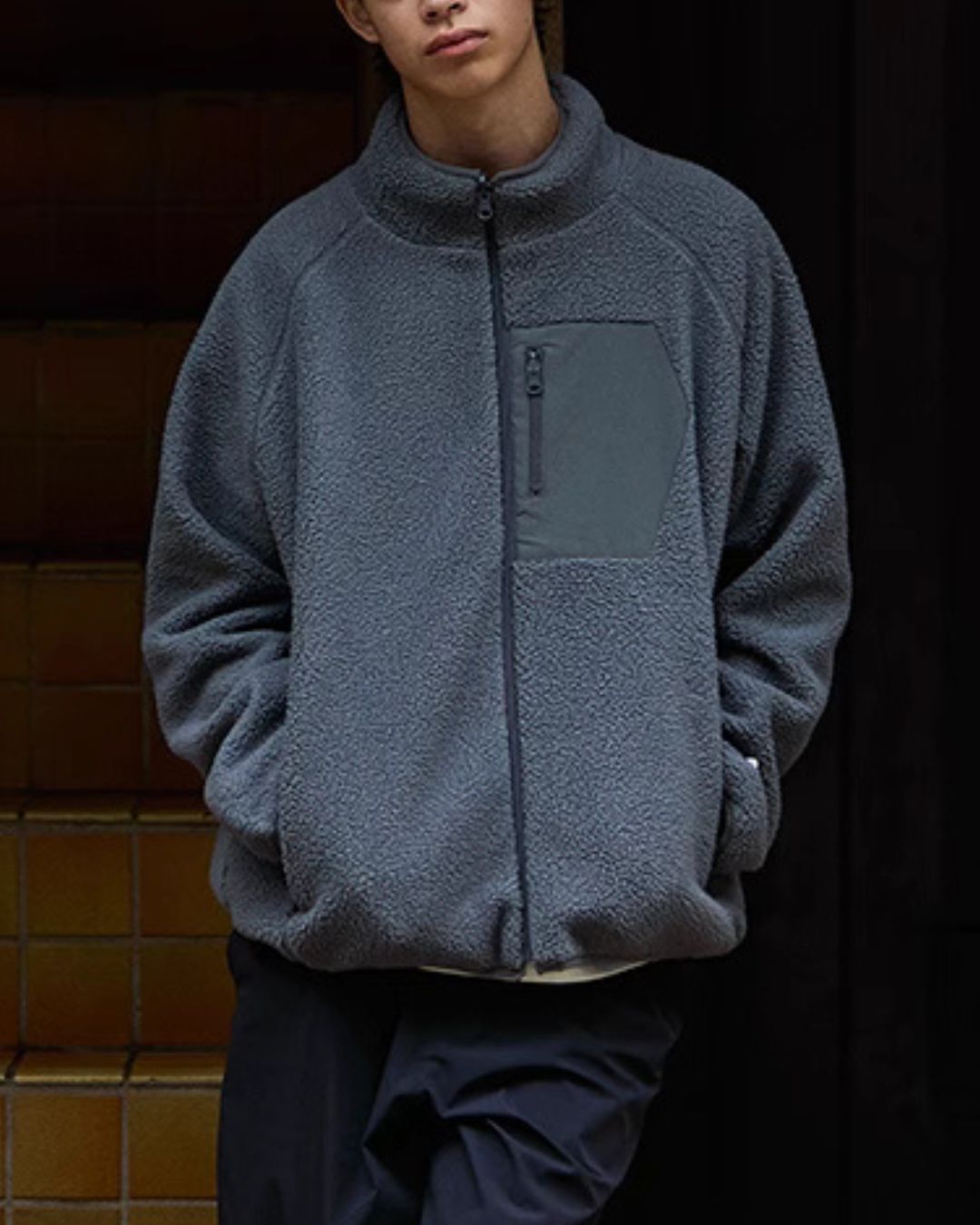 【予約商品】Stand Collar Fleece Jacket　JK198