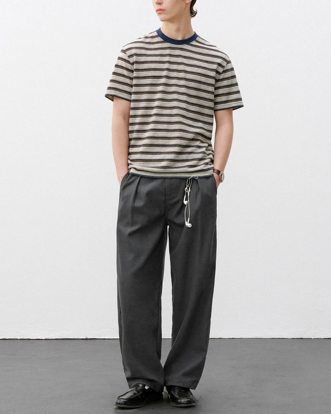 Vintage Multi-Border T-Shirt　ST205