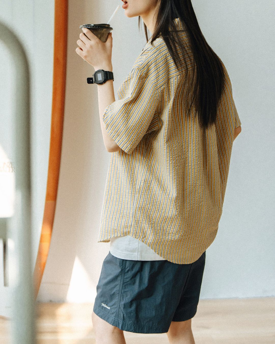 【10日以内お届け】Nylon Logo Half Pants　SP021