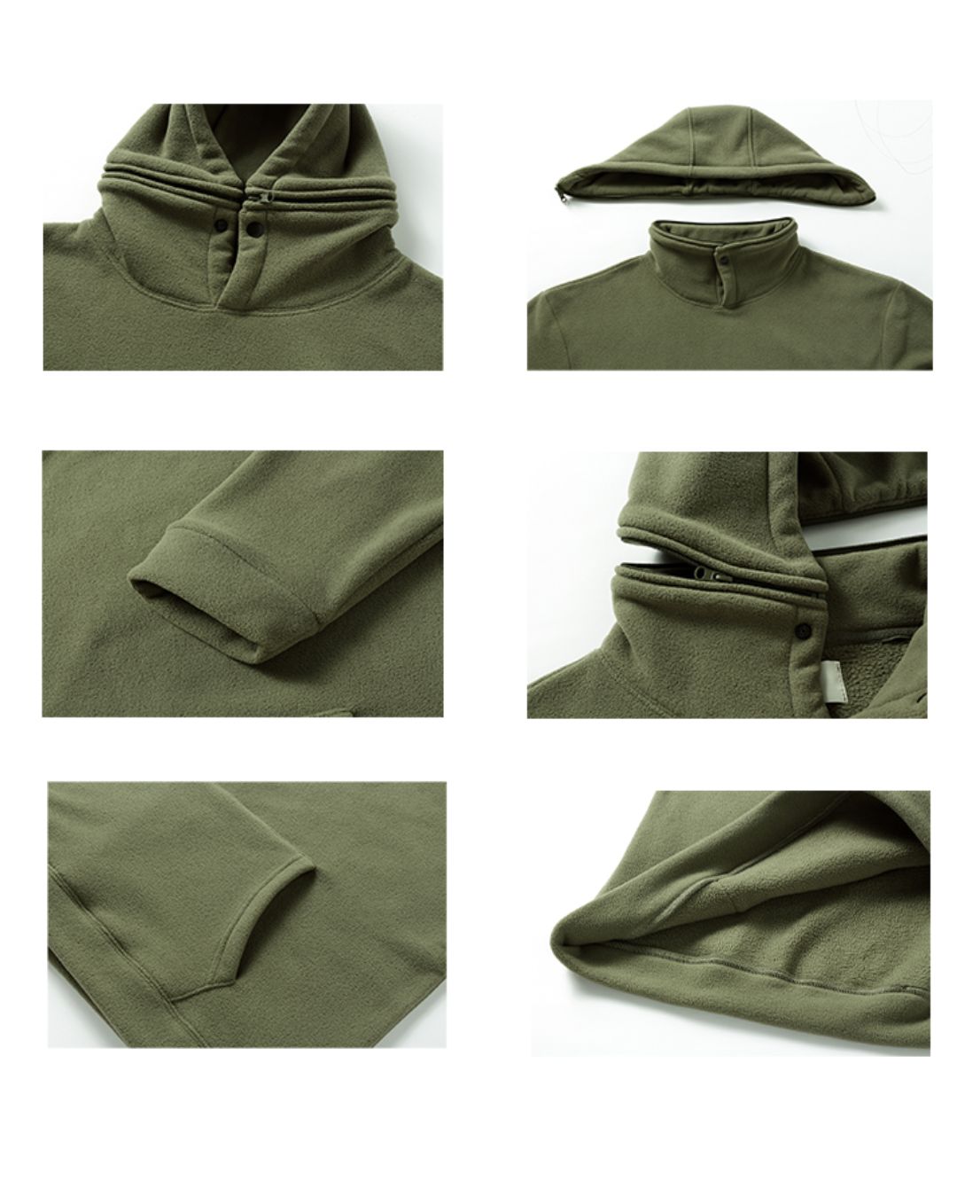 Detachable Hood Fleece　HD063