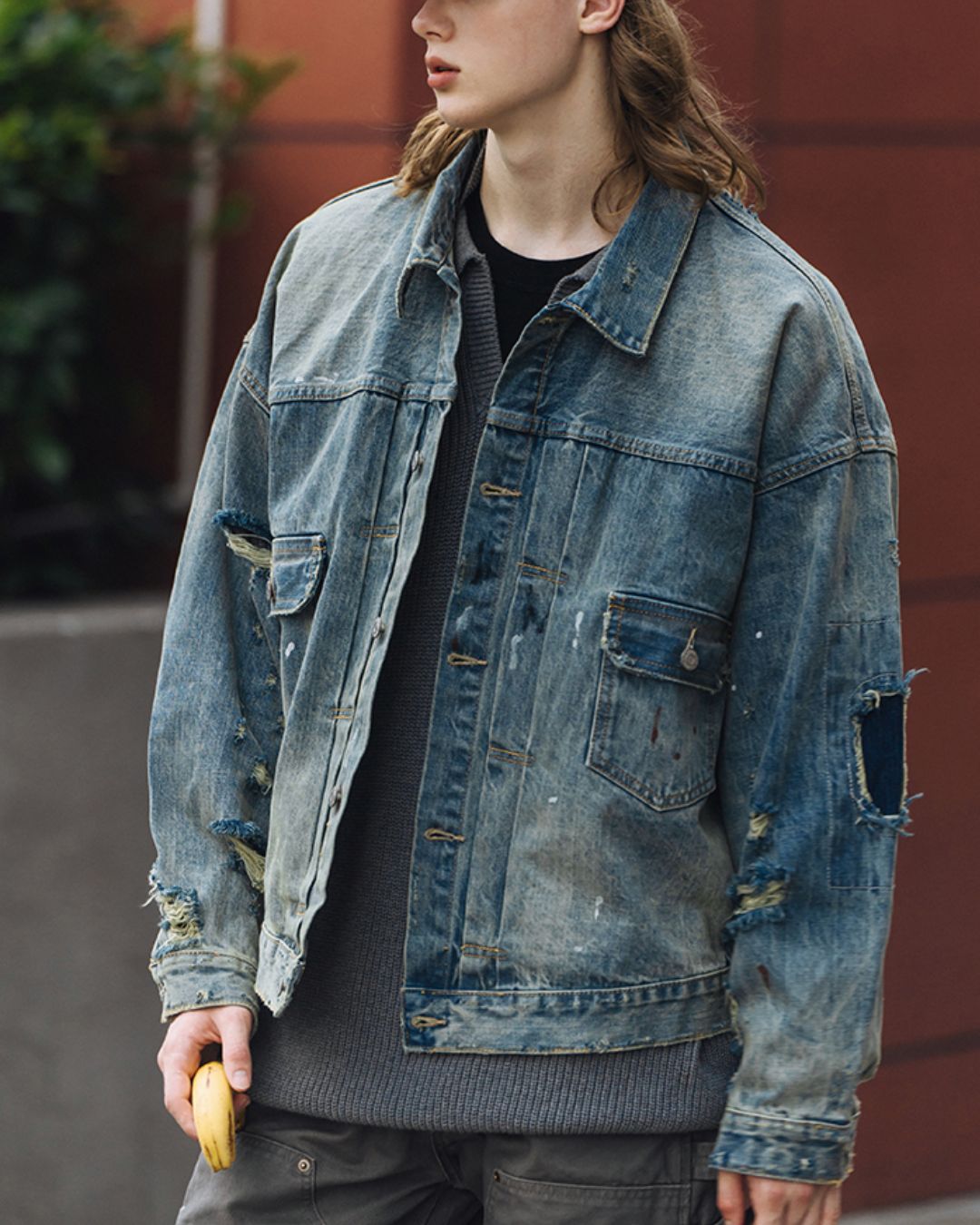 Destroy Denim Jacket　JK187