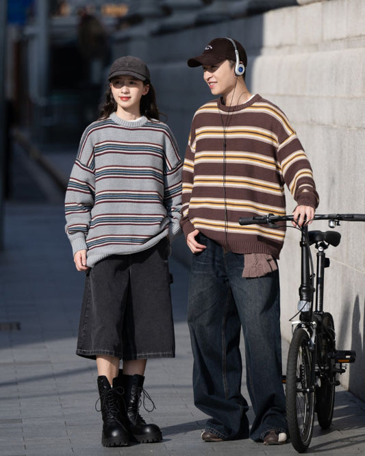 Retro Border Sweater　KN052