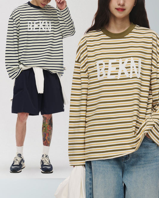 Border Logo L/S T-shirt　LT072