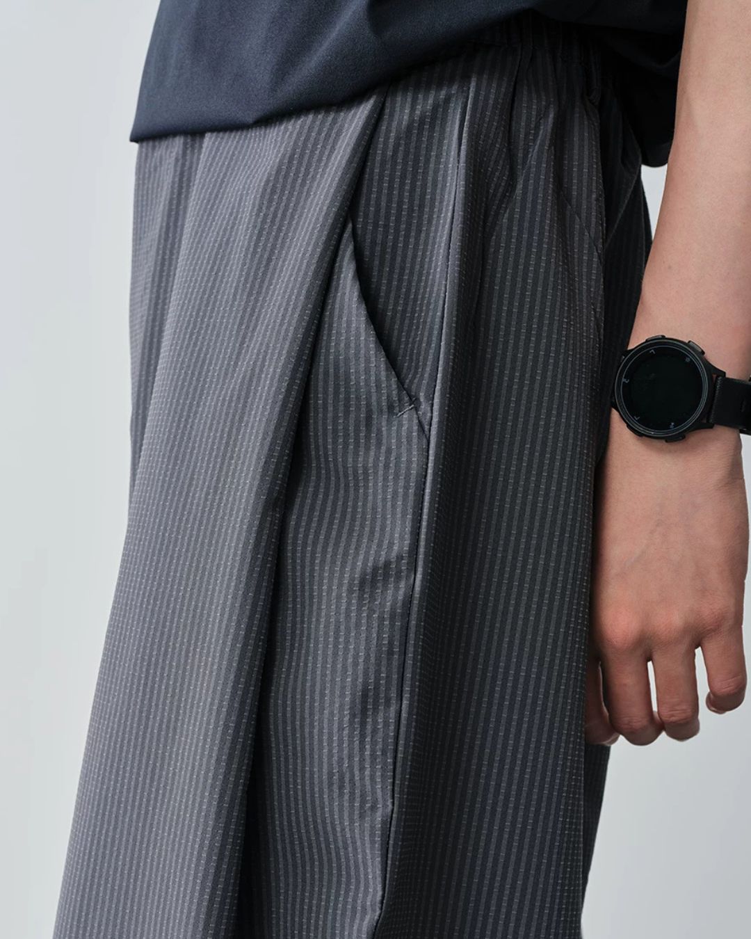 Seersucker Stripe Wide Pants　WP109