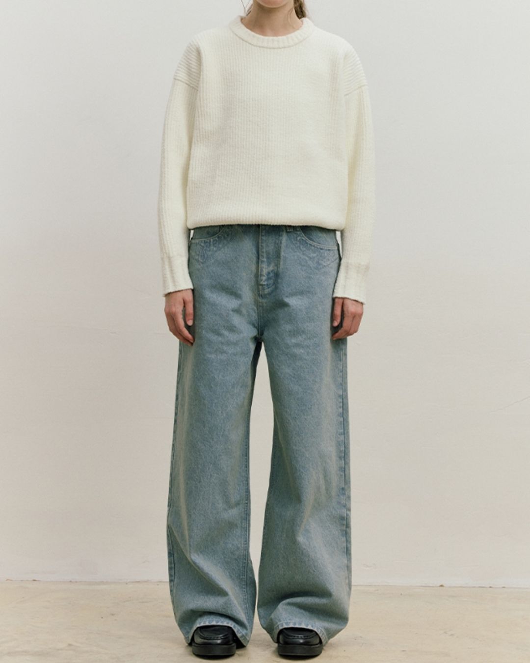 Casual Wide Straight Jeans　DP054