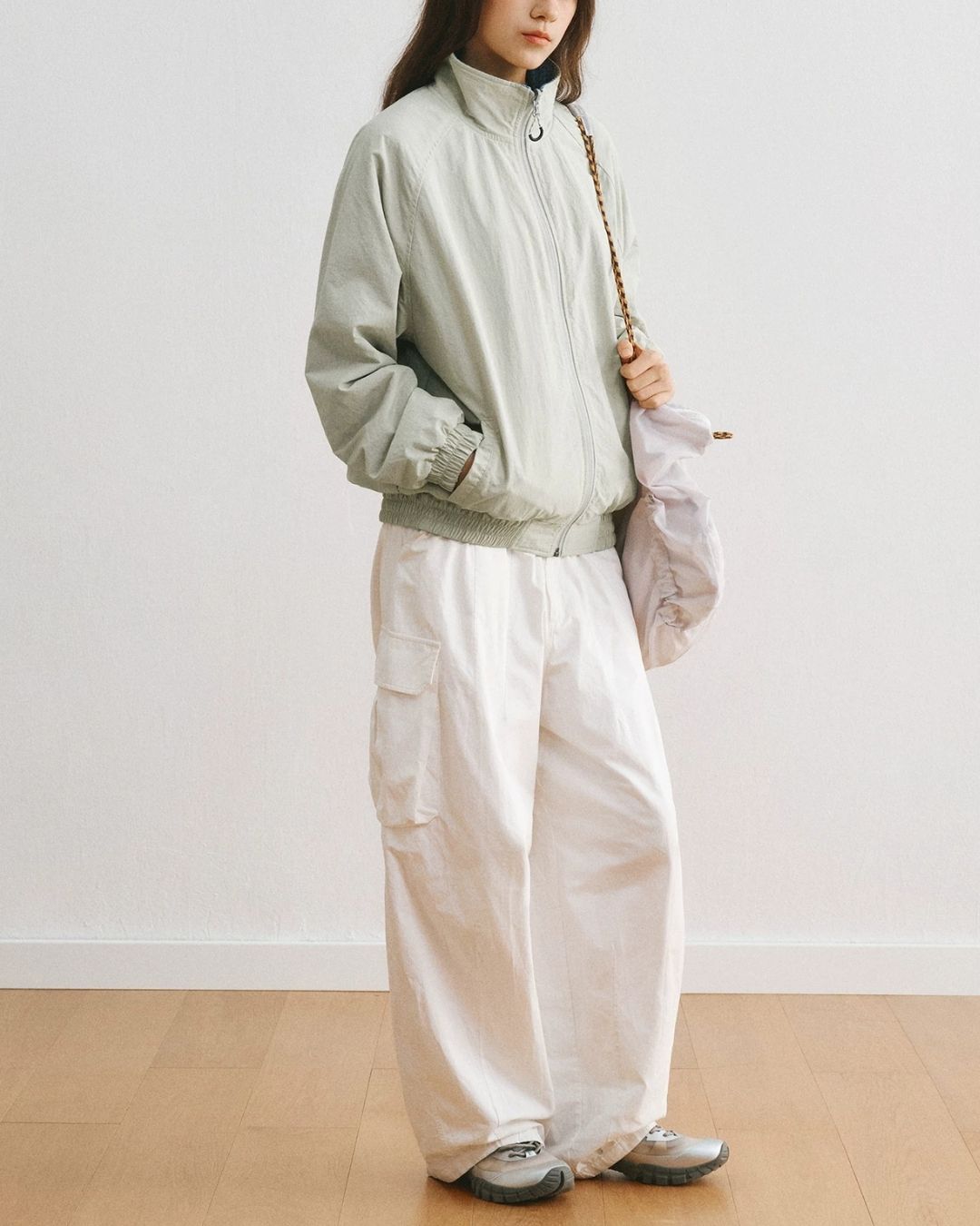 Reversible Stand Collar Jacket　JK257