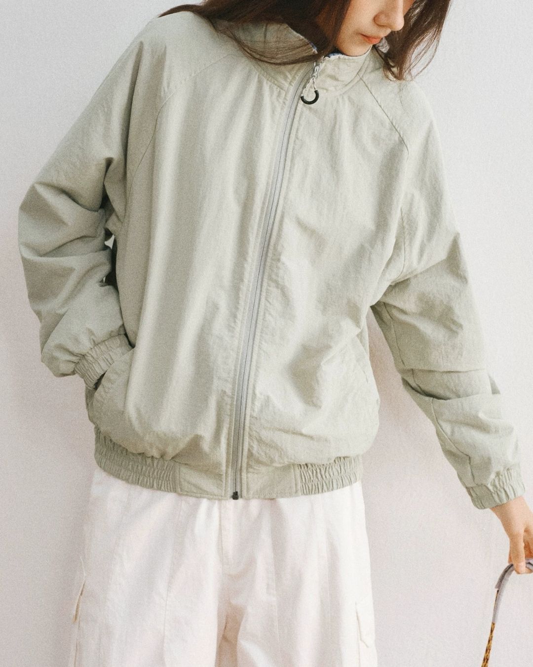 Reversible Stand Collar Jacket　JK257