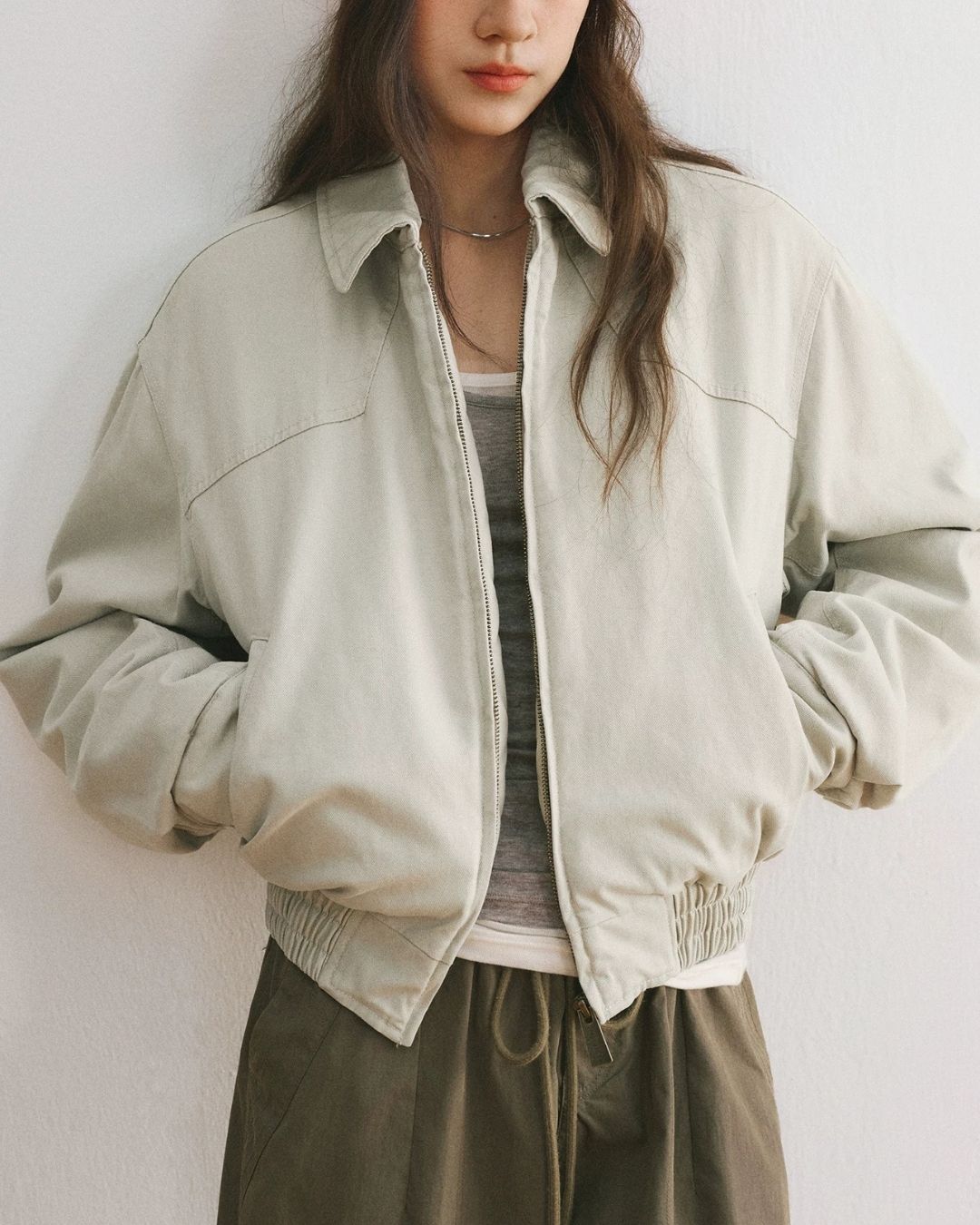 Vintage Wash Zip Jacket　JK256