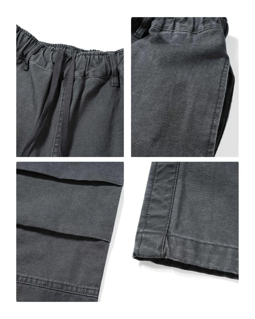 Washed Panel Wide Pants　WP126