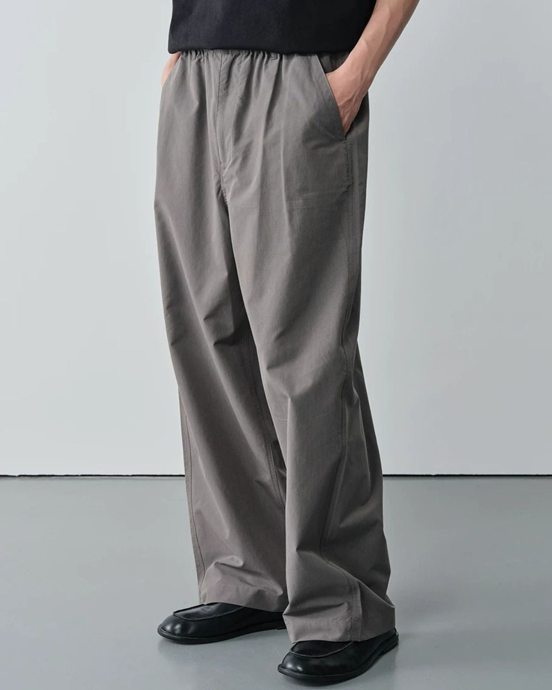 Linen-blend Curved Pants　WP107