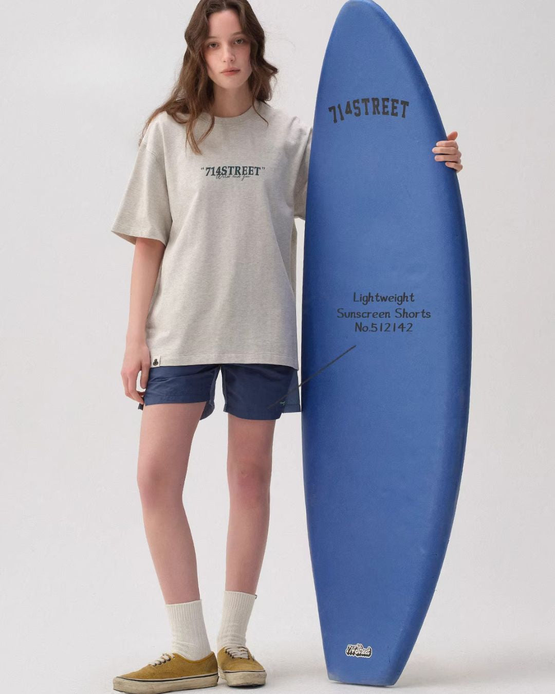 Surfing Back Print T-shirt　ST172