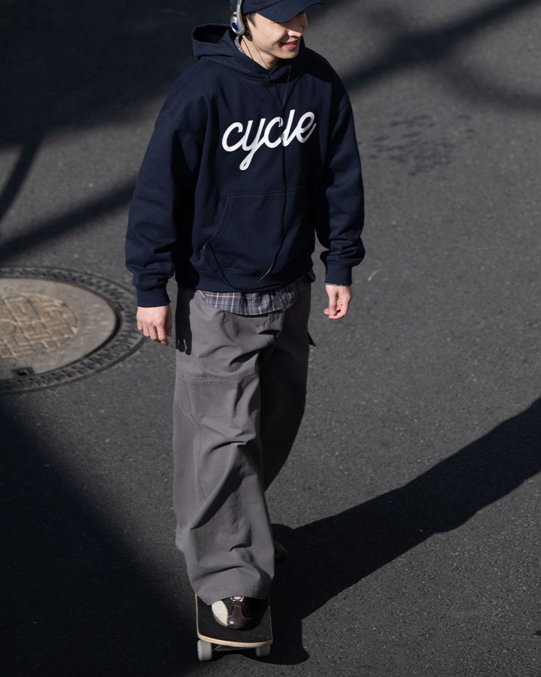 【予約販売】Front Logo Print Hoodie　HD080