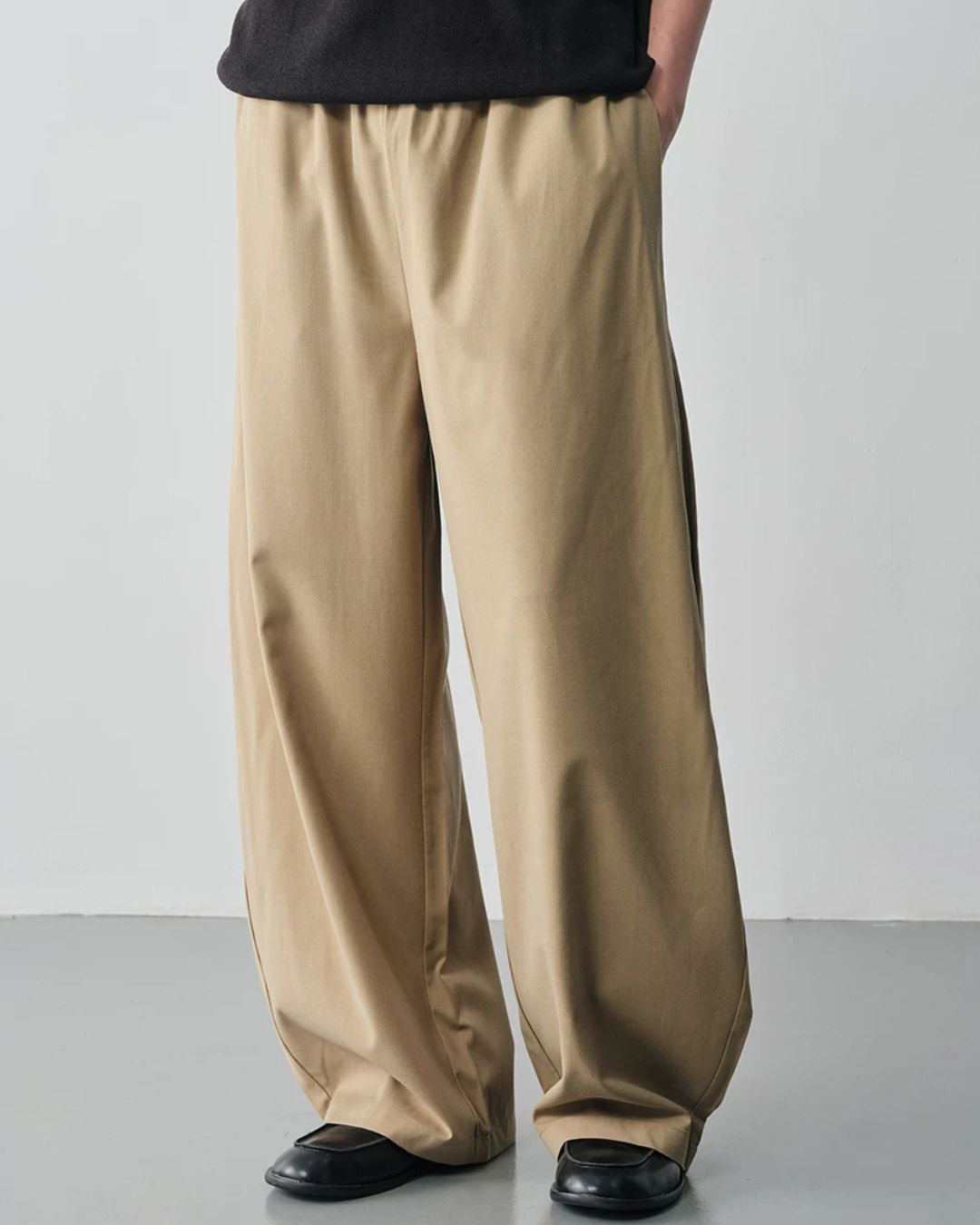 Linen Blended Drape Pants　WP105