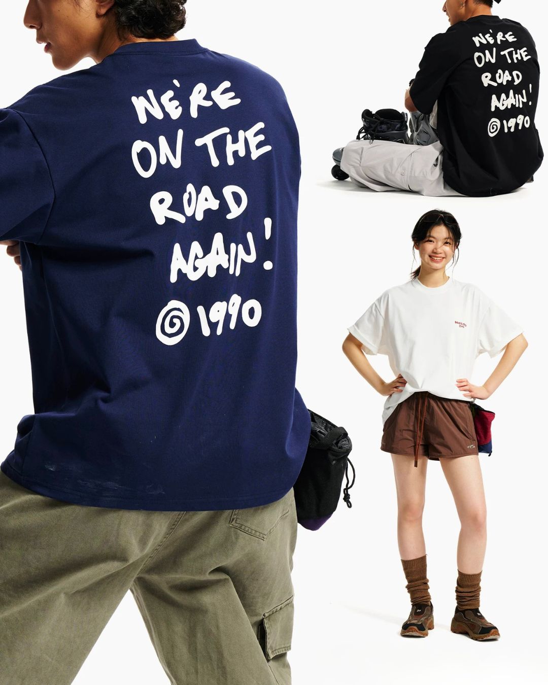 Handwritten Letter T-Shirt　ST214