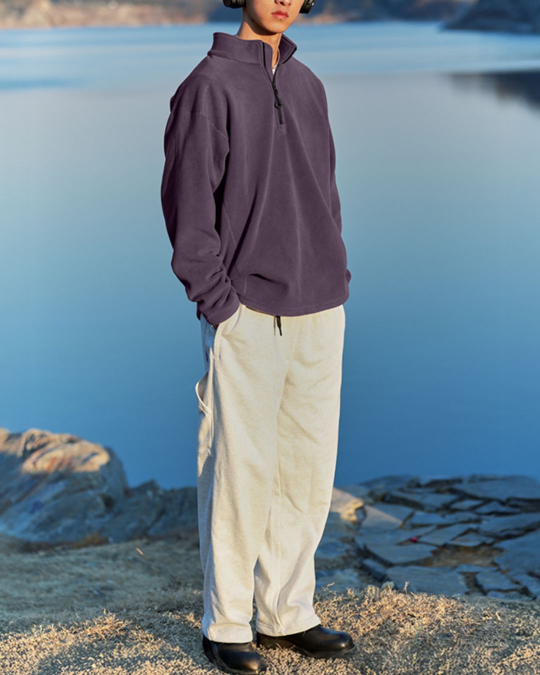 Fleece Half-zip Sweat　SW095