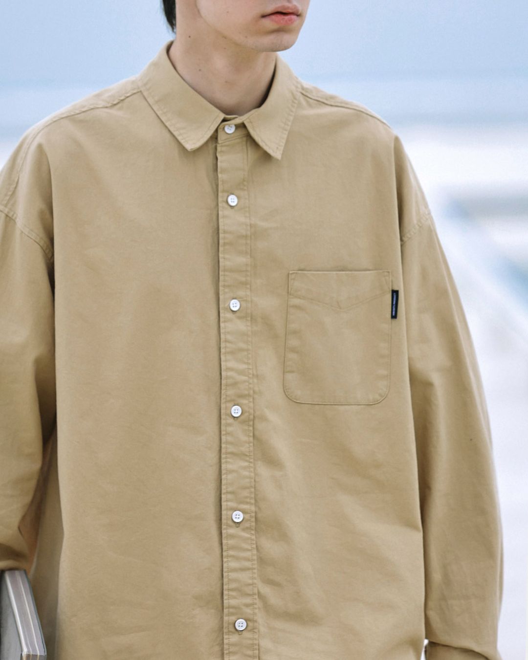 【10日以内お届け】Cotton Simple Shirt　LS070