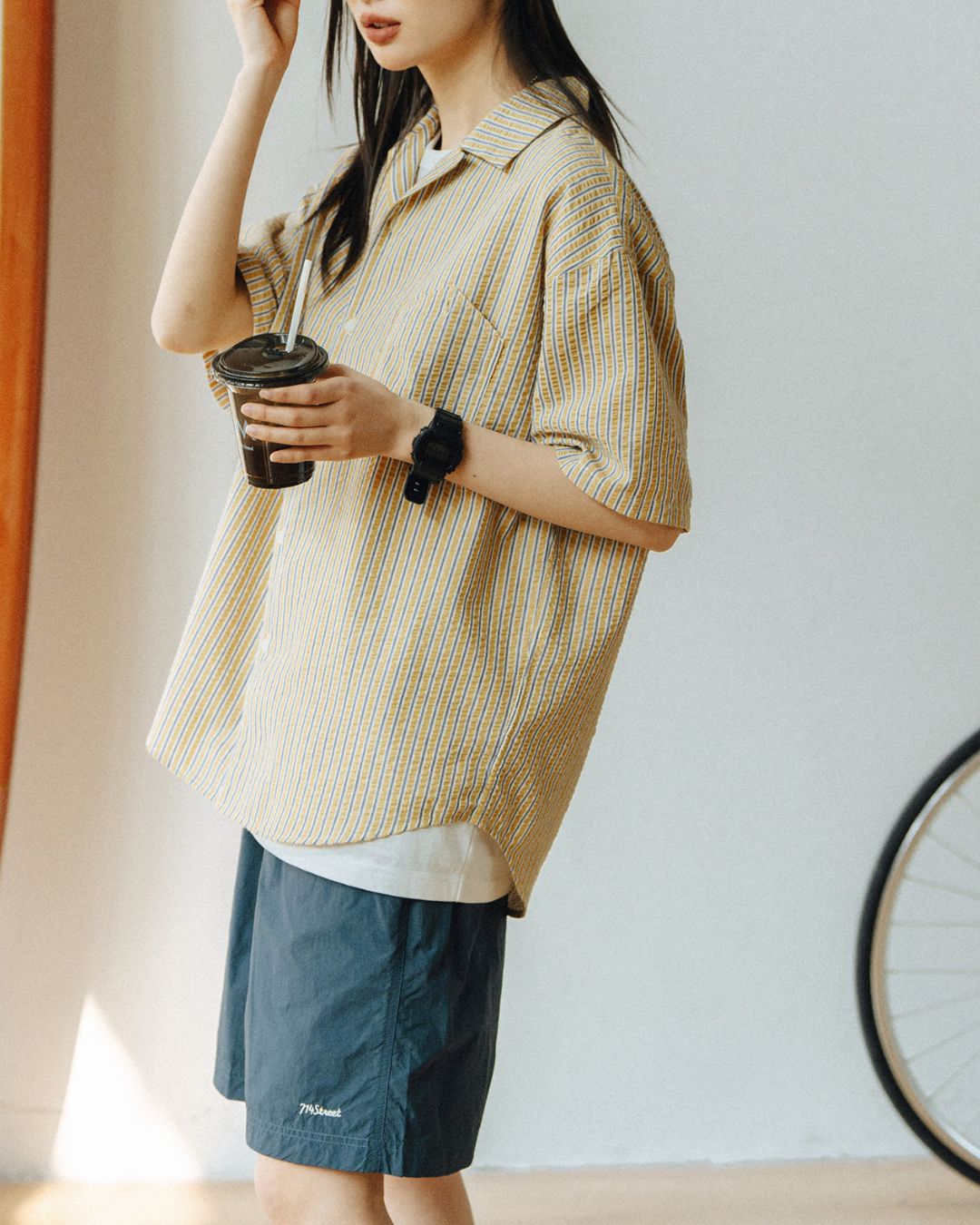 【10日以内お届け】Nylon Logo Half Pants　SP021