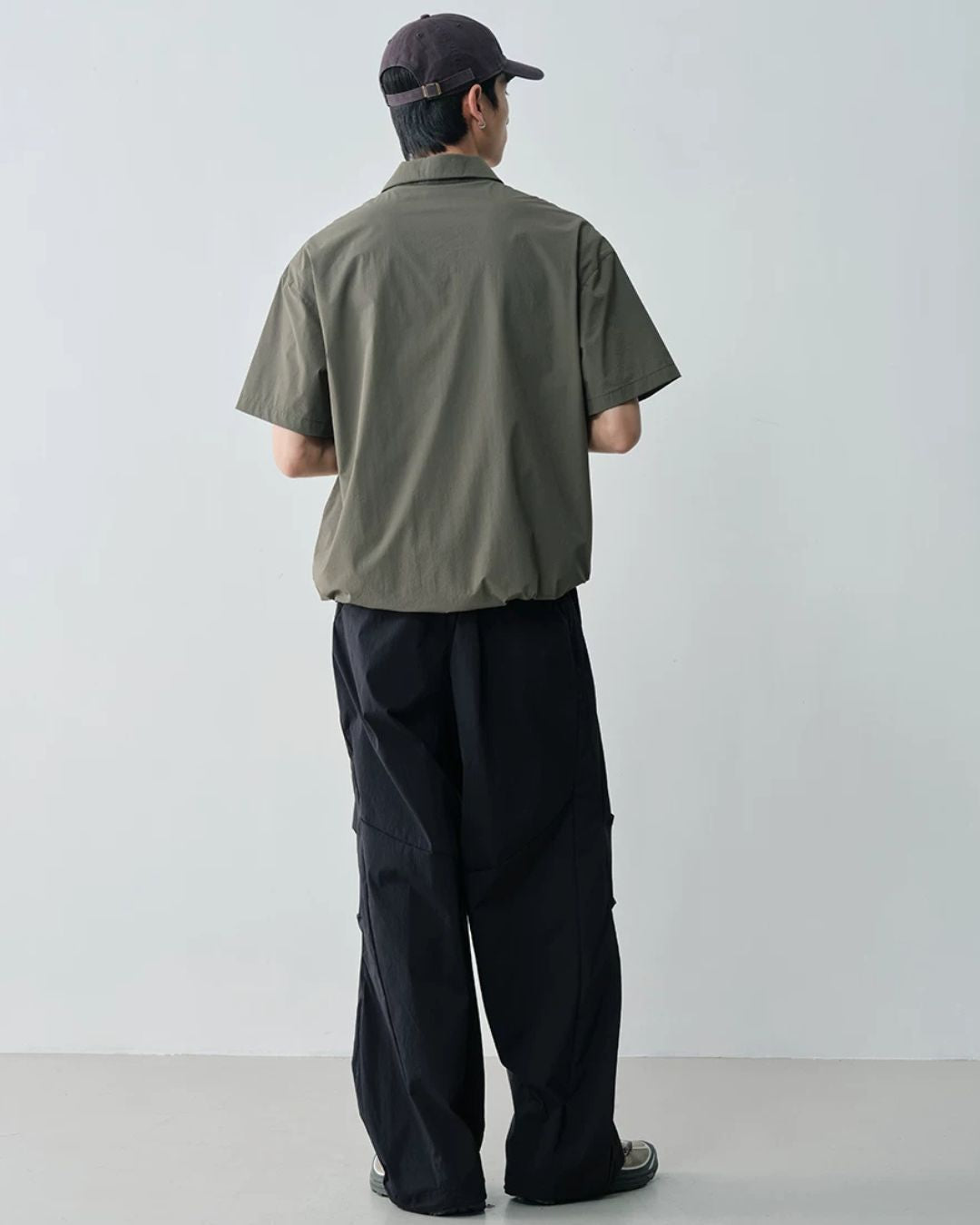 Nylon Drawstring Polo Shirt　SS084