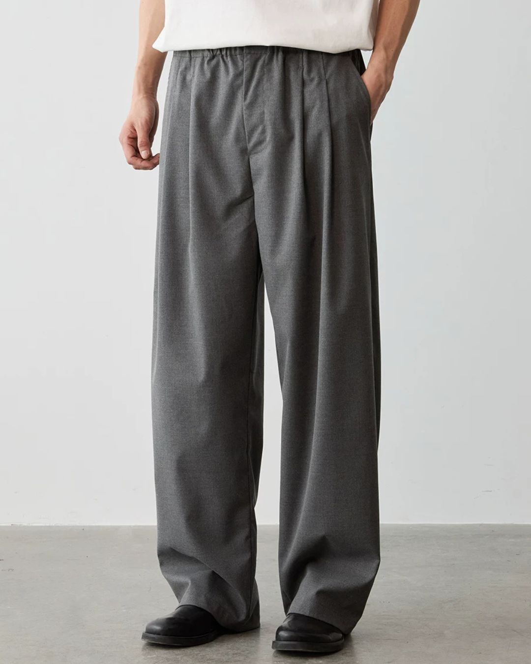 Waist String Pleated Pants　WP103
