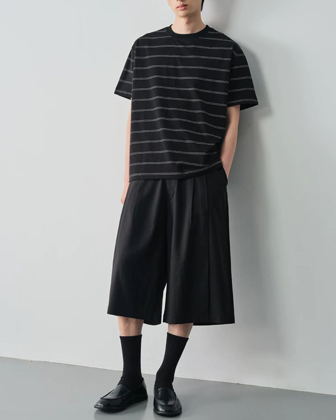 Double-border Crew Neck T-shirt　ST194