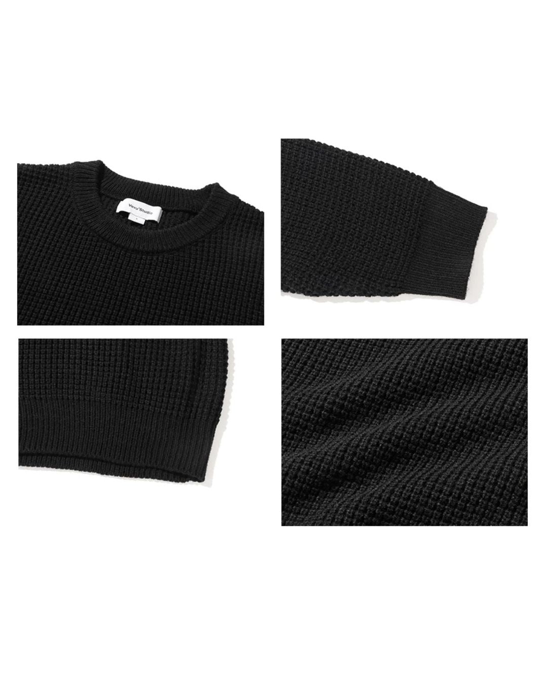Waffle Crewneck Knit　KN057