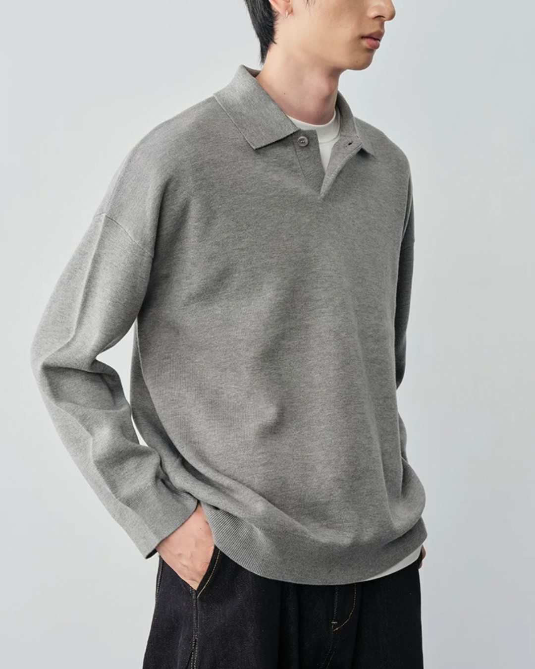 Relaxed Polo Knit　KN055