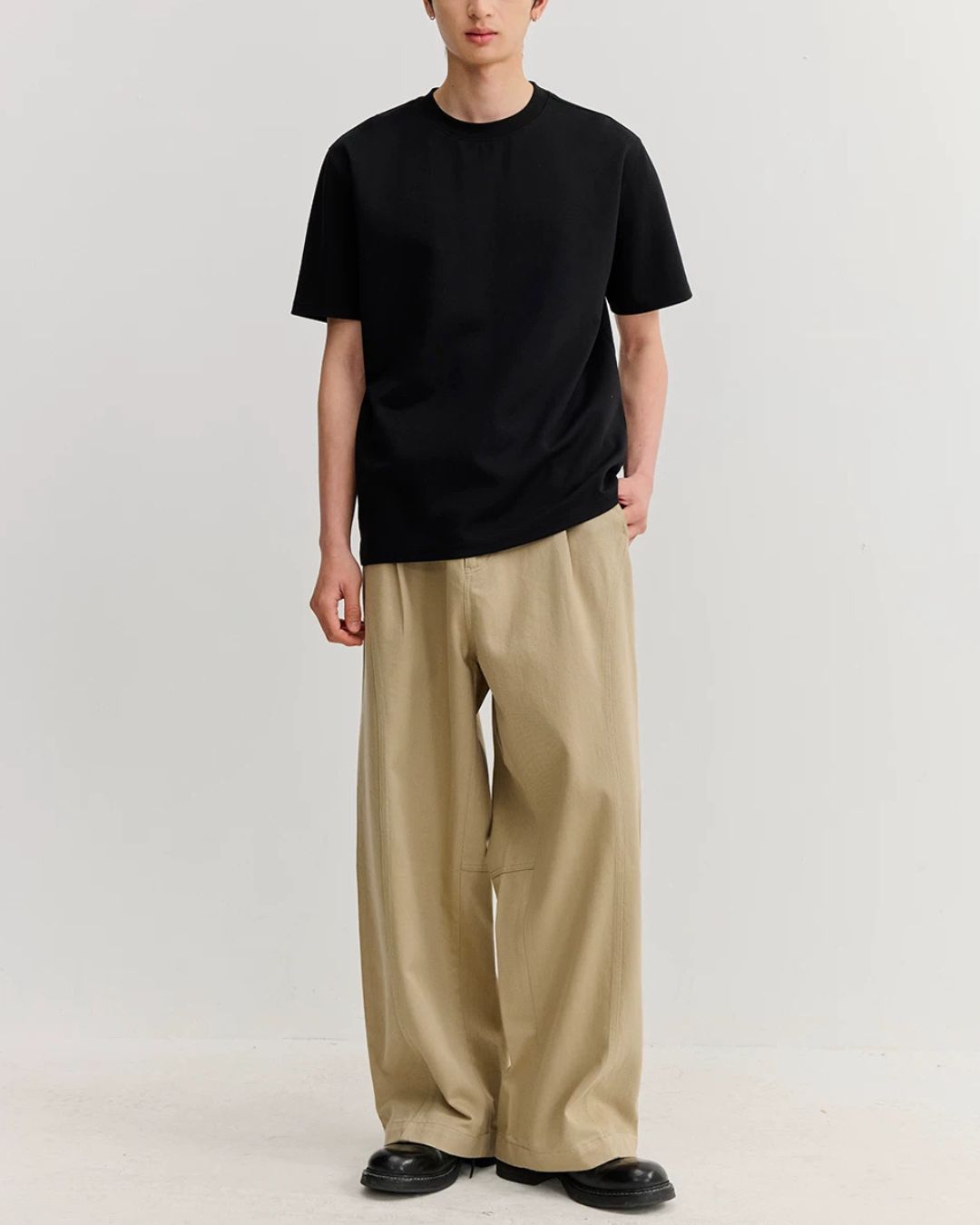 Lyocell-blend Curved Pants　WP113